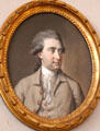 Pastel portrait of Conolly family member by Hugh Douglas Hamilton at Castletown House. Ireland.