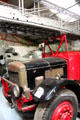 Merryweather fire ladder truck with extendable ladder on turntable at National Transport Museum. Howth, Ireland.