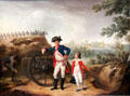 Captain William Congreve with son William painting by Philip Reinagle at National Gallery of Ireland. Dublin, Ireland.