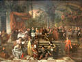 Marriage Feast at Cana painting by Jan Steen at National Gallery of Ireland. Dublin, Ireland.