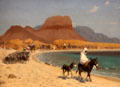 Gulf of Aqaba painting by Jean-Léon Gérôme at National Gallery of Ireland. Dublin, Ireland.