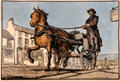 Post Car graphic by Jack B. Yeats at Pearse Museum. Dublin, Ireland