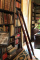 Folding ladder in library at Russborough House. Ireland.