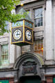 Eason department store with street clock on O'Connell Street. Dublin, Ireland