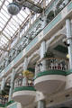 Cast iron details of glasshouse structure of Stephen's Green Shopping Centre. Dublin, Ireland.