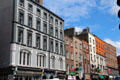 Dame St. commercial buildings at Sycamore St. Dublin, Ireland.