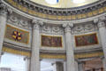 Murals 1914-8 by James Ward in rotunda of Dublin City Hall. Dublin, Ireland