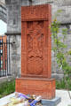 Celtic cross to memory of victims of Armenian genocide at Christ Church Cathedral. Dublin, Ireland.