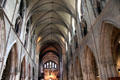 Gothic interior of St Patrick's Cathedral. Dublin, Ireland.