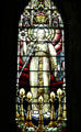 St Peter stained glass windows at St Patrick's Cathedral. Dublin, Ireland.