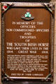 Monument to South Irish Horse who fell in Great War at St Patrick's Cathedral. Dublin, Ireland.
