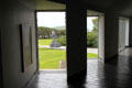 View from window at Great Blasket Centre museum on Dingle Peninsula. Ireland.