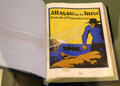 Book entitled Allagar na hInise by Tomás O'Criointain about Blasket Islanders at Great Blasket Centre museum on Dingle Peninsula. Ireland.