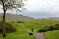 Pathway through property around Derrynane House. Ireland.