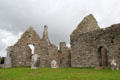 Cathedral ruins at Clonmacnoise. Ireland.