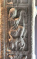 David playing lyre detail on Cross of Scriptures at Clonmacnoise museum. Ireland.