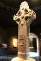 South Cross at Clonmacnoise museum. Ireland.