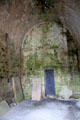 St Kevin's Church interior at Glendalough. Ireland.