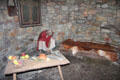 Replica of monk's house at Irish National Heritage Park. Ireland.
