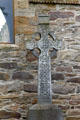 Carved Celtic high cross at Jerpoint Abbey. Ireland.
