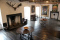 Great hall with antique furniture occupies first floor of front house at Rothe House. Kilkenny, Ireland.