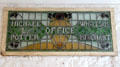 Stained glass sign of merchant who ran business from Rothe House. Kilkenny, Ireland.