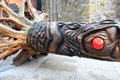 Comet morphing into dragon hilt detail of Viking sword sculpture by John Hayes near Reginald's Tower. Waterford, Ireland.