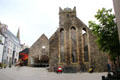 Blackfriars Abbey & French church on Bailey's New St. Waterford, Ireland.
