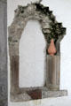 Stone framing on wall at Desmond Castle. Newcastle West, Ireland.