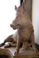 Roman-era copy of carving of wild boar after Hellenistic original at Uffizi Gallery. Florence, Italy.