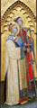 St Stephen & St Lawrence panel painting by Giovanni da Milano at Uffizi Gallery. Florence, Italy.