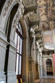 Statuary of Chamber of Deputies of kingdom of Italy hall, not used due to transfer of capital from Turin to Florence at Palazzo Carignano. Turin, Italy.