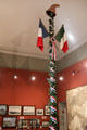 Room with symbol of French Revolution & subsequent Italian occupation by France represented by Phrygian cap on liberty tree of Carmagnola at Risorgimento Museum in Palazzo Carignano. Turin, Italy.
