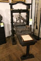 Printing press used during Italian revolutions of 1821 at Risorgimento Museum. Turin, Italy.