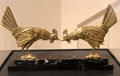 Cock Fight bronze sculpture by Auguste Trémont at Villa Vauban Museum. Luxembourg, Luxembourg.