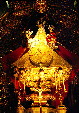 Ornate high altar inside chapel of rosary within church of Santo Domingo, Puebla. Mexico.