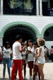 Sports students in Mérida Government Palace. Mexico.
