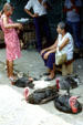 Turkeys for sale at market in Mérida. Mexico.