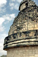 Dome of Caracol observatory has an interior spiral ramp at Chichén Itzá. Mexico