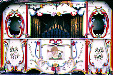 Decorated organ. Amsterdam, Netherlands.