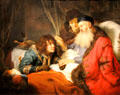 Isaac blessing Jacob painting by Govert Flinck at Rijksmuseum. Amsterdam, NL.
