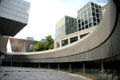 Courtyard of Kurokawa's exhibition wing where it meets main building of Van Gogh Museum. Amsterdam, NL.