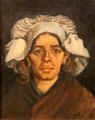 Head of a woman painting by Vincent van Gogh at Van Gogh Museum. Amsterdam, NL.