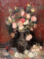 Vase with Chinese asters & gladioli painting by Vincent van Gogh at Van Gogh Museum. Amsterdam, NL.