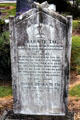 Maori tombstone at Christ Church in Russell. New Zealand.