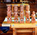 Maori carving workshop in Rotorua. New Zealand.