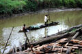 Dugout canoe at Timbunke. Papua New Guinea.