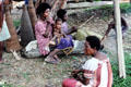 A family rests under a tree in Timbunke. Papua New Guinea.