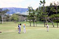 Golf course in PNG highlands. Papua New Guinea.
