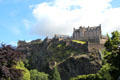 Edinburgh Castle seen from New Town. Edinburgh, Scotland.